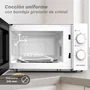 Grunkel MW-20EASY Microondas 20L 700W Blanco y Negro