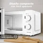 Grunkel MW-20EASY Microondas 20L 700W Blanco y Negro