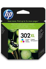 HP Cartucho de Tinta Original 302XL Tricolor F6U67AE