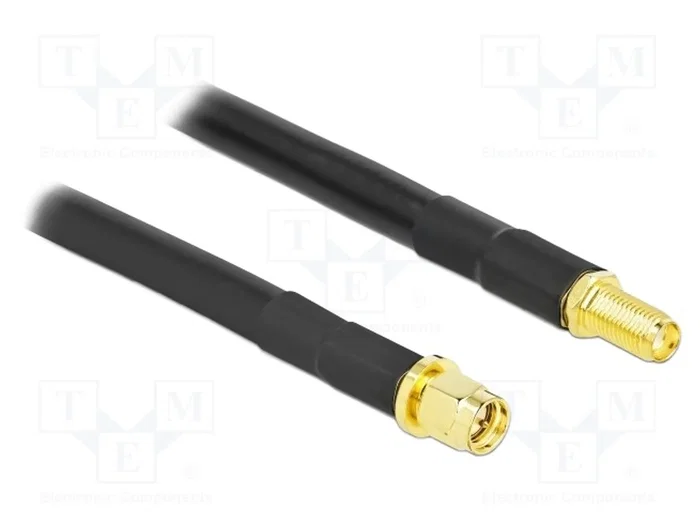 DeLOCK Cable de antena SMA macho a SMA hembra LMR/CFD300 2 m, 90461