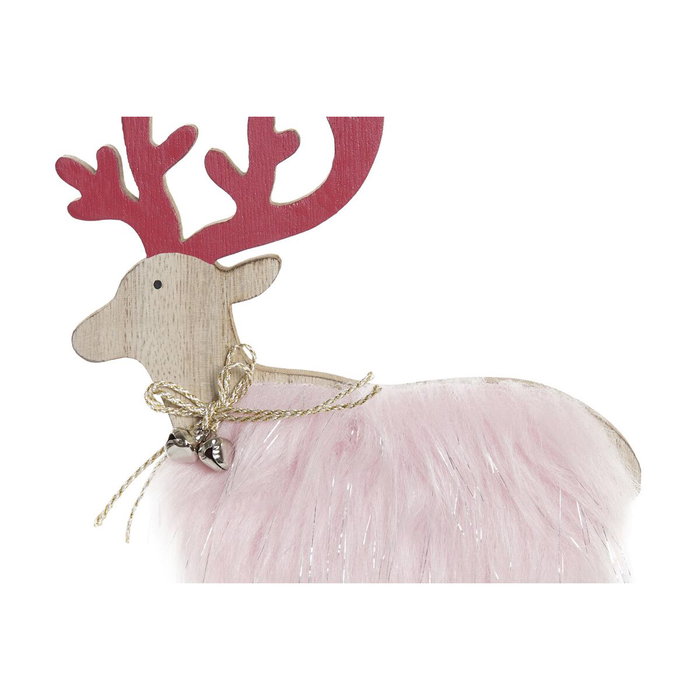 DKD Home Decor Figura LED de Poliéster Navidad Alpina Surtida