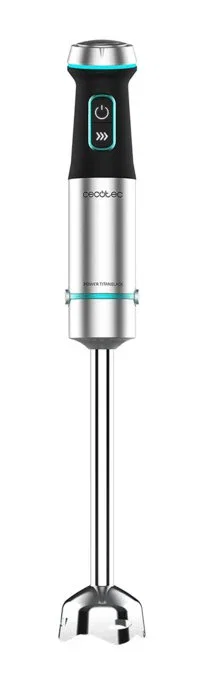 Cecotec Power TitanBlack 1200 XL Cream 0,8 L Batidora de inmersión 1200 W Negro, Plata