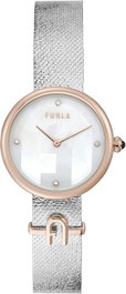 Furla WW00022004L5 Reloj Analógico con Caja Rosa y Correa Gris