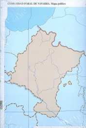 CUMIO Paquete de 50 Mapas de Navarra Políticos y Mudos