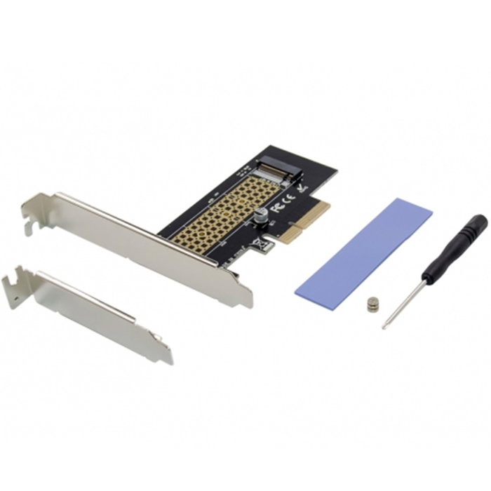 Conceptronic Adaptador PCI Express para 4 Unidades M.2 NVMe SSD, Negro