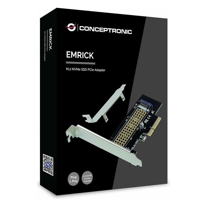 Conceptronic EMRICK05B Adaptador PCIe a M.2 NVMe SSD Conceptronic EMRICK05B Adaptador PCIe a M.2 NVMe SSD