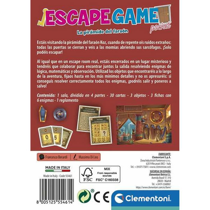 CLEMENTONI Escape Room Pirámide del Faraón