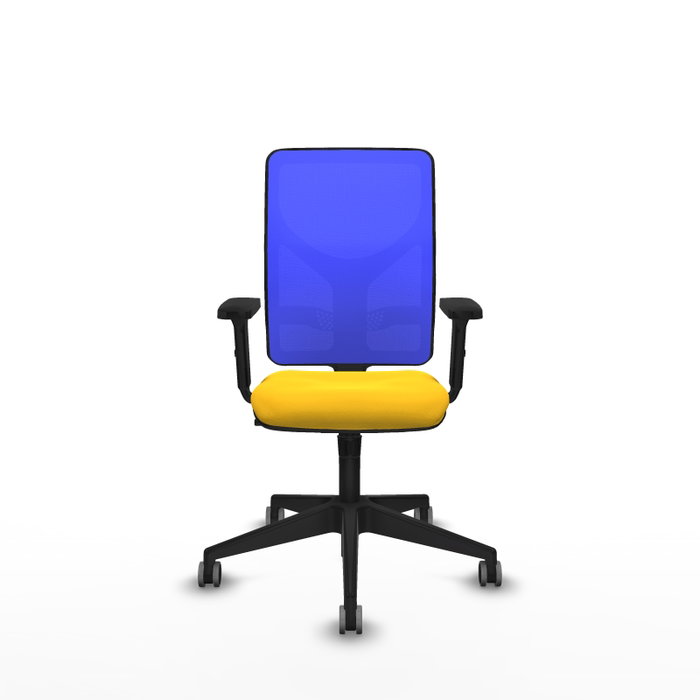 PIQUERAS Y CRESPO Silla de oficina Motilla con mecanismo Sincro, Amarillo y Azul PIQUERAS Y CRESPO Silla de oficina Motilla con mecanismo Sincro, Amarillo y Azul