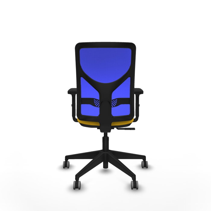 PIQUERAS Y CRESPO Silla de oficina Motilla con mecanismo Sincro, Amarillo y Azul PIQUERAS Y CRESPO Silla de oficina Motilla con mecanismo Sincro, Amarillo y Azul