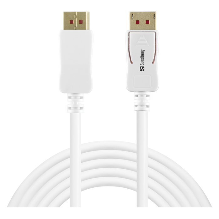 Sandberg Cable DisplayPort 1.4 8K 2m Blanco