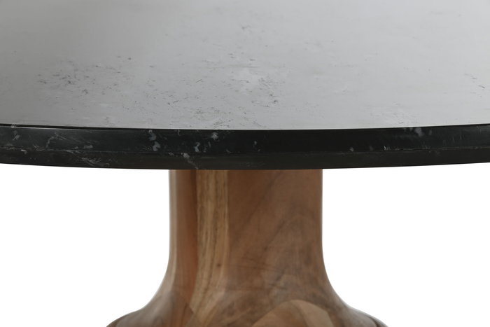 DKD Home Decor Mesa Comedor Moderna Acacia Marmol Negro Natural 115 x 115 x 76 cm DKD Home Decor Mesa Comedor Moderna Acacia Marmol Negro Natural 115 x 115 x 76 cm