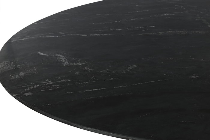 DKD Home Decor Mesa Comedor Moderna Acacia Marmol Negro Natural 115 x 115 x 76 cm DKD Home Decor Mesa Comedor Moderna Acacia Marmol Negro Natural 115 x 115 x 76 cm