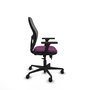 PIQUERAS Y CRESPO Silla de oficina Jorquera con mecanismo Sincro/Traslack, Morado y Gris