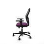 PIQUERAS Y CRESPO Silla de oficina Jorquera con mecanismo Sincro/Traslack, Morado y Gris