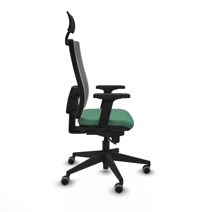 PIQUERAS Y CRESPO Silla de oficina Horna con Mecanismo Sincro, Verde Esmeralda y Gris PIQUERAS Y CRESPO Silla de oficina Horna con Mecanismo Sincro, Verde Esmeralda y Gris