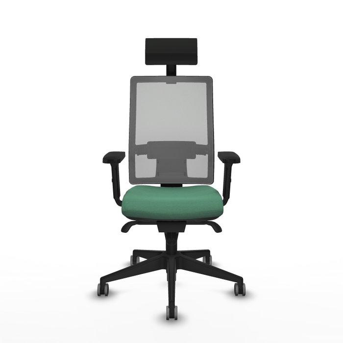 PIQUERAS Y CRESPO Silla de oficina Horna con Mecanismo Sincro, Verde Esmeralda y Gris PIQUERAS Y CRESPO Silla de oficina Horna con Mecanismo Sincro, Verde Esmeralda y Gris
