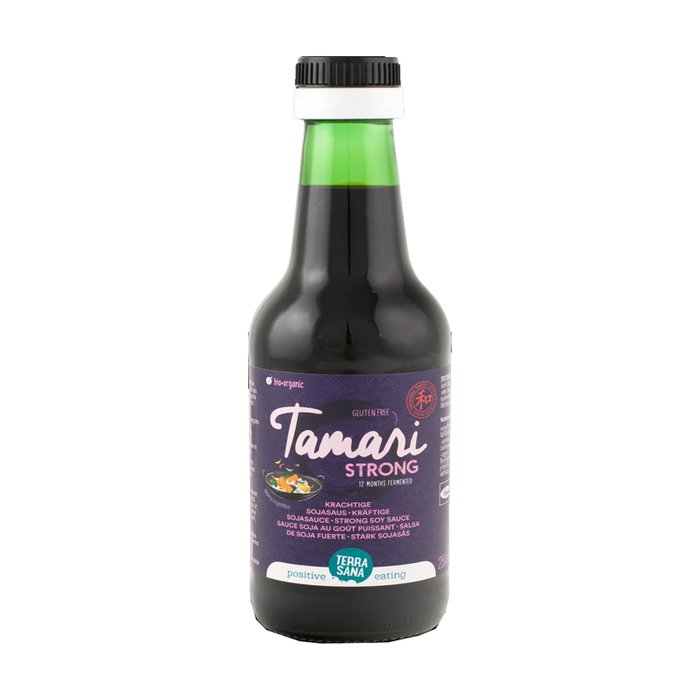 Terrasana Tamari Bio 250ml Salsa de Soja Fuerte sin Gluten - Fermentación 12 Meses Terrasana Tamari Bio 250ml Salsa de Soja Fuerte sin Gluten - Fermentación 12 Meses