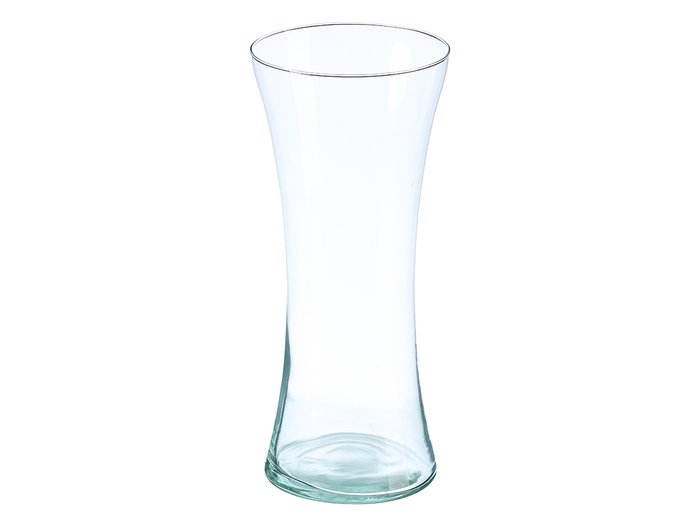 Giftdecor Jarrón de Cristal Transparente Estrecho Boca Ancha 26 cm (Set de 6)