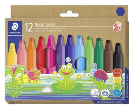 Rotulador Fibra Staedtler  329 Noris Junior Jumbo Estuche De 12 (Set de 10)