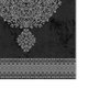 Mijölnir 510602 Juego de Alfombrillas de Baño Negro Blanco, 100% Poliéster, Antideslizante, Lavable a Máquina