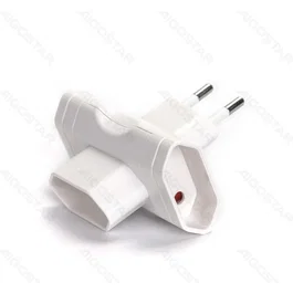Aigostar Enchufe de conversión alemán 1 a 3 10A Blanco
