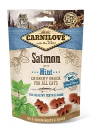 Carnilove Feline Crunchy Snack Salmon Menta Caja 10x50 gr