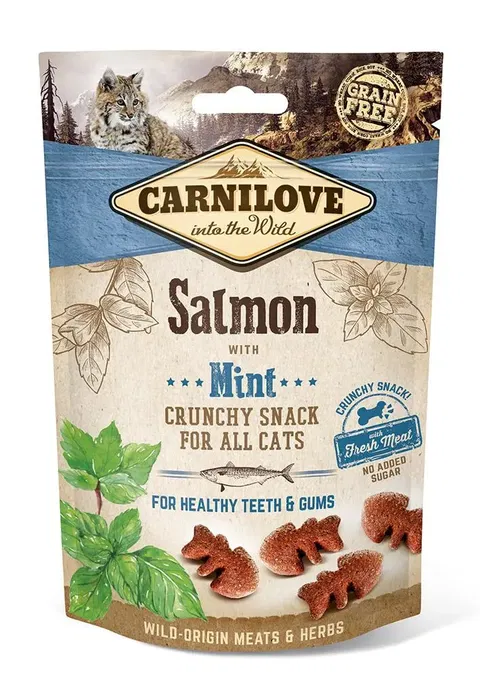 Carnilove Feline Crunchy Snack Salmon Menta Caja 10x50 gr Carnilove Feline Crunchy Snack Salmon Menta Caja 10x50 gr
