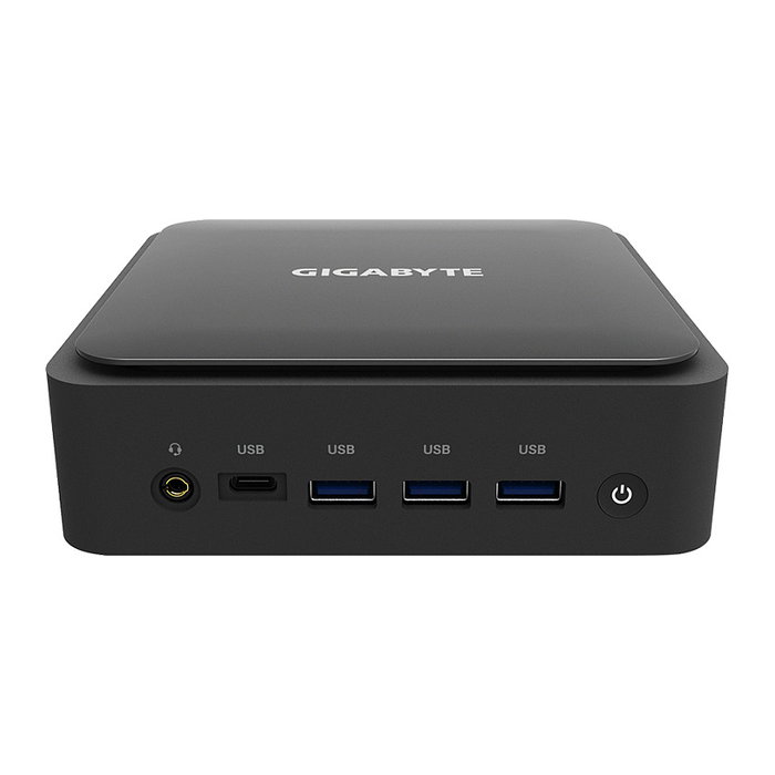 Gigabyte GB-BER7-8840 Mini PC Barebone AMD Ryzen 7 PRO 8840U, 8 núcleos, AMD Radeon 780M, DDR4, M.2 SSD, Wi-Fi 6, Gigabit Ethernet, HDMI 2.0b, DisplayPort 1.4, Negro