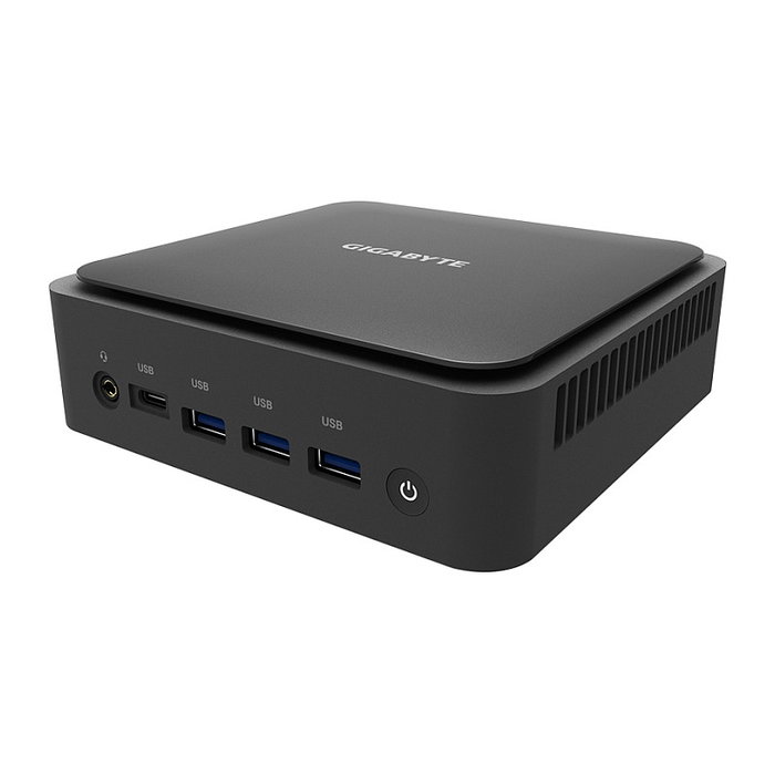 Gigabyte GB-BER7-8840 Mini PC Barebone AMD Ryzen 7 PRO 8840U, 8 núcleos, AMD Radeon 780M, DDR4, M.2 SSD, Wi-Fi 6, Gigabit Ethernet, HDMI 2.0b, DisplayPort 1.4, Negro