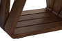 DKD Home Decor Mesa de Centro Rebeca de Nogal y Cristal