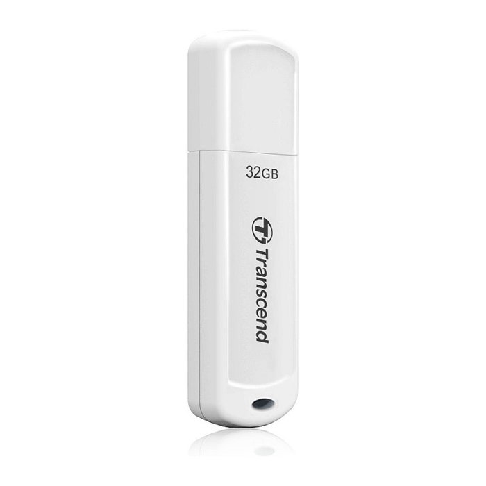 Transcend TS128GJF730 Stick de Memoria USB 3.2 Gen 1 de 128 GB, Color Blanco