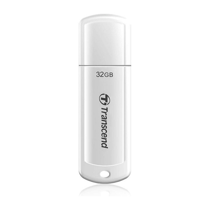 Transcend TS128GJF730 Stick de Memoria USB 3.2 Gen 1 de 128 GB, Color Blanco