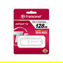 Transcend TS128GJF730 Stick de Memoria USB 3.2 Gen 1 de 128 GB, Color Blanco