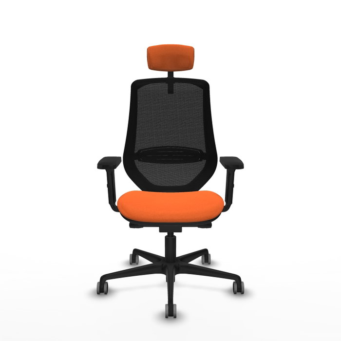 PIQUERAS Y CRESPO Silla de oficina Mardos con mecanismo Sincro/Traslack Naranja y Negro PIQUERAS Y CRESPO Silla de oficina Mardos con mecanismo Sincro/Traslack Naranja y Negro