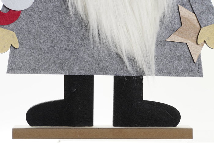 DKD Home Decor Figura MDF y Fieltro Gnomo Surtido de 2 unidades