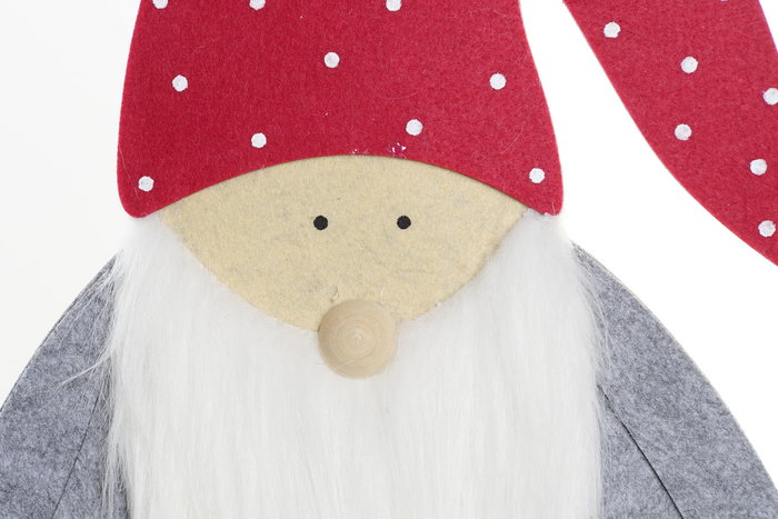 DKD Home Decor Figura MDF y Fieltro Gnomo Surtido de 2 unidades