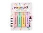 PINCELLO Set 4 Rotuladores Fluorescentes Grandes Pastel Amarillos, Menta, Rosa y Violeta 16x20.5x1.8 cm (Set de 24)