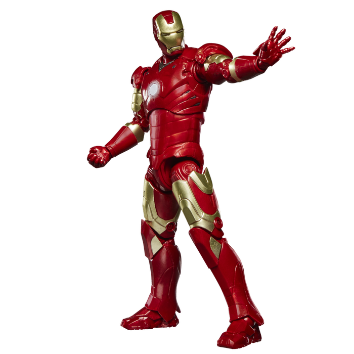 Hasbro Figura Marvel Legends Series Iron Man Mark III 15 cm - Figura de Acción con 20+ Puntos de Articulación, Efectos de Propulsión y Manos Alternativas para Colección