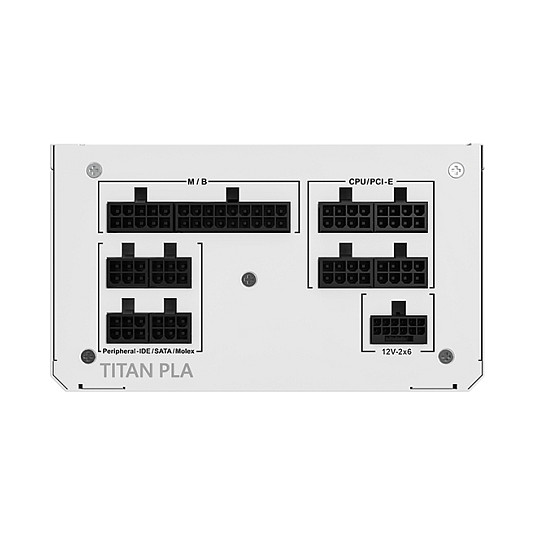 Montech Titan PLA 750W PCIe 5.1 Modular, Blanco