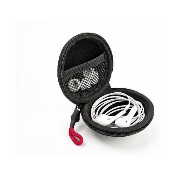 DeLOCK Funda Protectora para Auriculares Intrauditivos Negro y Gris