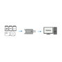 LogiLink CR0007 Lector de tarjetas USB 2.0 SD/MicroSD/MMC/RS-MMC Stick Negro
