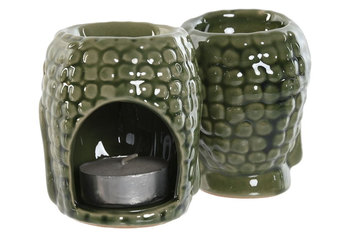 DKD Home Decor Set de 9 Quemadores de Aceites Esenciales Buda en Gres DKD Home Decor Set de 9 Quemadores de Aceites Esenciales Buda en Gres