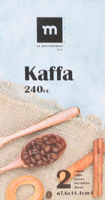 La Mediterranea Set 2 Copas Irish 240cc Kaffa (18 Cajas)