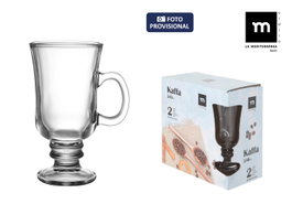 La Mediterranea Set 2 Copas Irish 240cc Kaffa (18 Cajas)