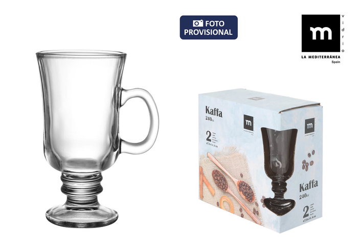 La Mediterranea Set 2 Copas Irish 240cc Kaffa (18 Cajas) La Mediterranea Set 2 Copas Irish 240cc Kaffa (18 Cajas)