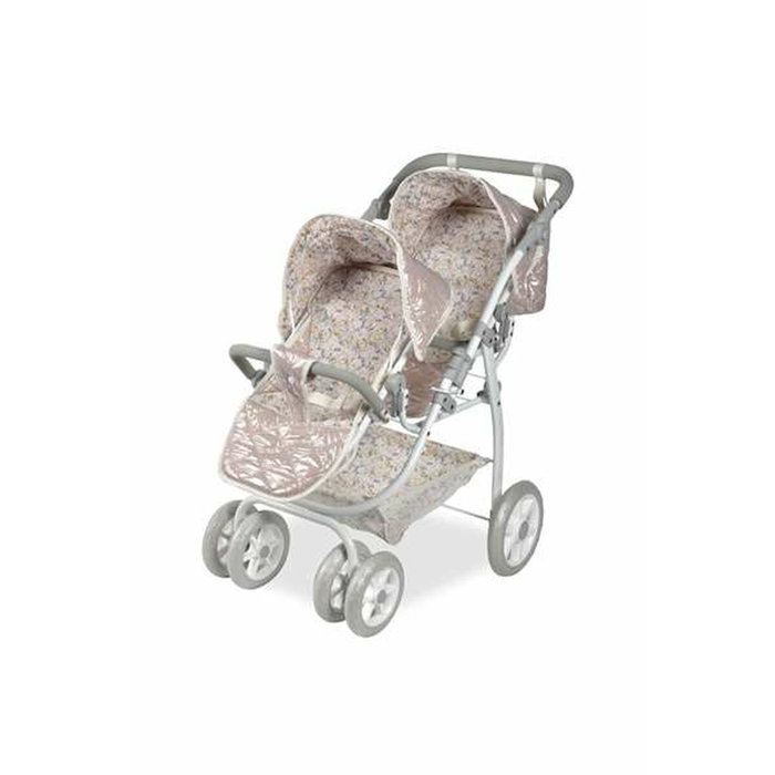 Muñecas Arias Coche Gemelar Fantasy con Bolso