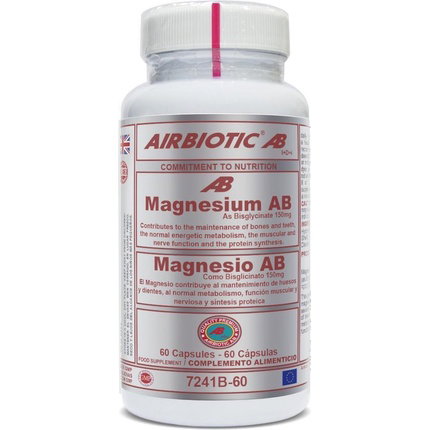 AIRBIOTIC Magnesio Bisglicinato 150 mg 60 Cápsulas AIRBIOTIC Magnesio Bisglicinato 150 mg 60 Cápsulas
