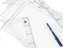 Liderpapel Bloc de dibujo lineal arquitectura espiral 230x325 mm 20 hojas 130g/m2 con recuadro perforado