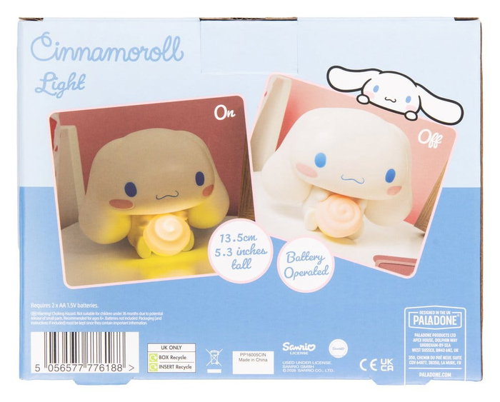Paladone Products Sanrio Lámpara GloBuddies Cinnamoroll 14 cm