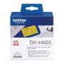 Brother DK-44605 Cinta Continua de Papel Térmico Removible Amarillo 62mm x 30,48m